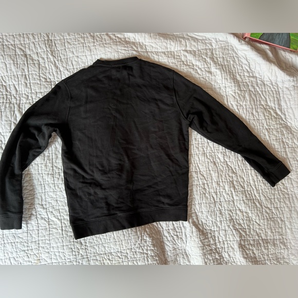 MSGM Solid colour cotton sweatshirt with a box logo MEN - Picture 5 of 7